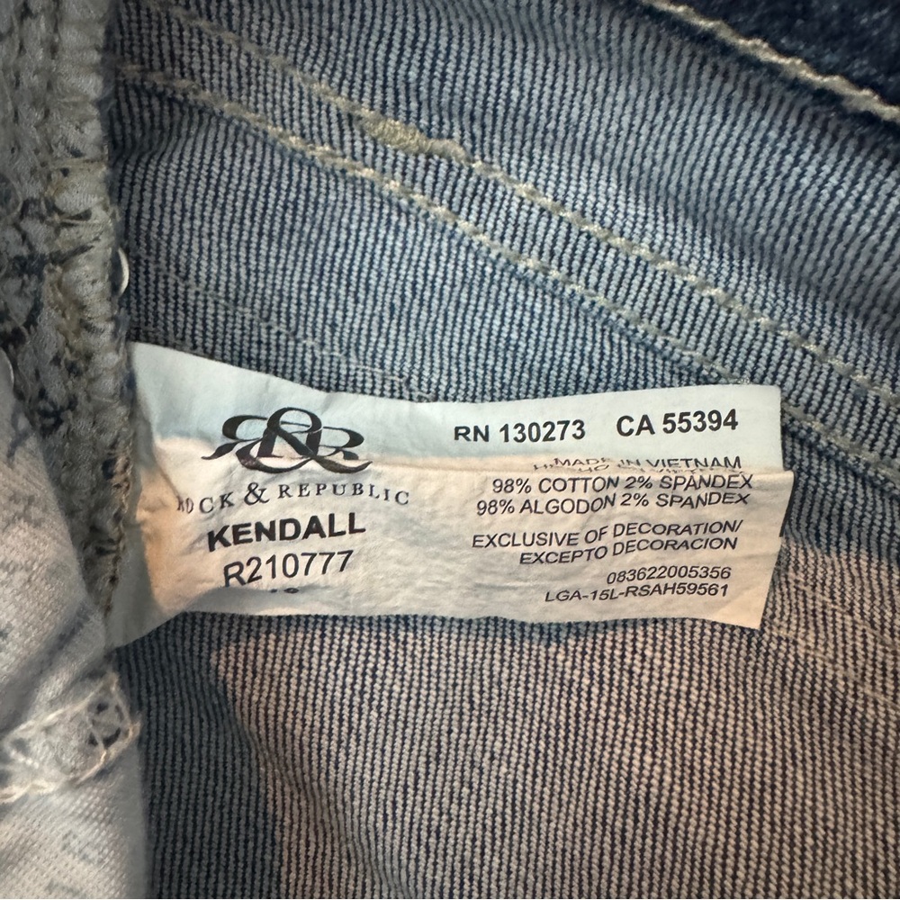 Rock & Republic Women's Blue Lowrise Bootcut Jeans, Kendall - Picture 4 of 7
